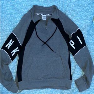 Quarter zip pullover hoodie